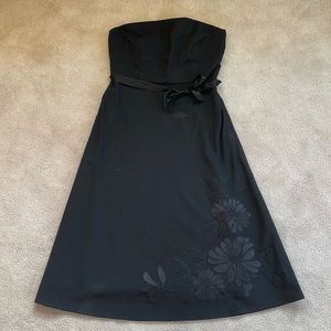 Express Black strapless dress